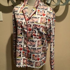 SJYP & Marvel Satin Shirt/Jacket